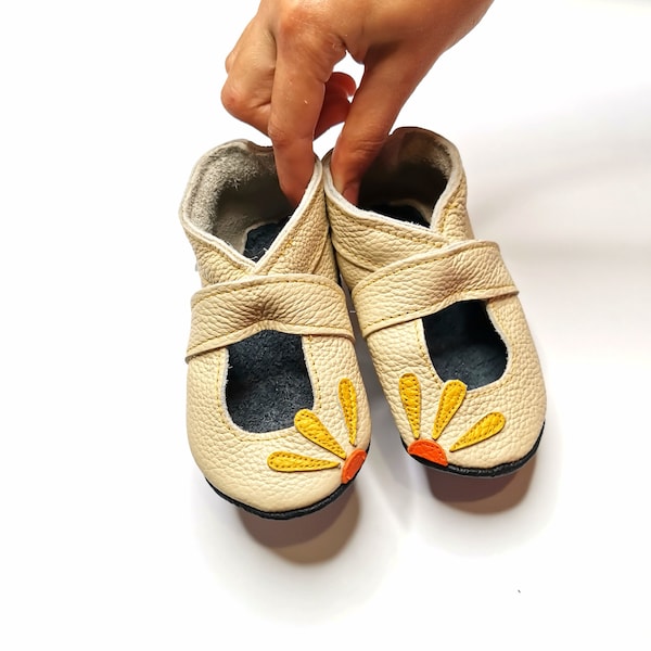 Beige Sandals, Baby Shoes, Ebooba, Baby Sandals, Crib Shoes, Girls' Shoes, Soft Sole Booties, Toddles Sandals, Leather Infant Slippers