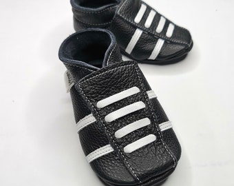 Baby Shoes Soft sole Leather baby shoes Toddler shoes Moccs Kids' slippers Baby sneakers Black&White sneakers Sport shoes