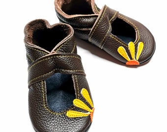 chaussons chaussures bébé Sandales marron foncé 6-12m ebooba