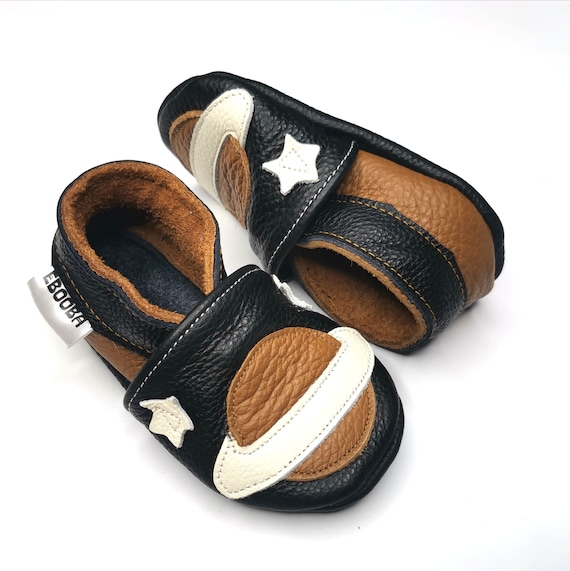 Chaussons bébé cuir souple chaussures enfants bébés garçon fille