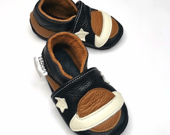 Space Baby Shoes, Soft Sole Baby Booties, Leather Baby Shoes, Children Moccasins, Boys' Shoes, Newborn Shoes Gifts, Saturn Slippers, 3