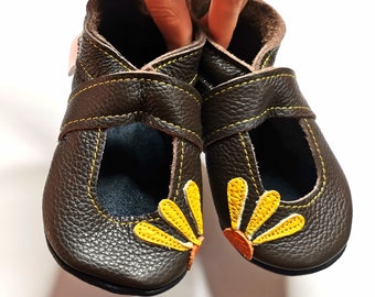 Chaussons bebe chaussures sandales marron foncé 12-18m ebooba