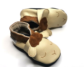 Krabbelschuhe Große 26/27 beige Lamm 2-3 Jahre ebooba