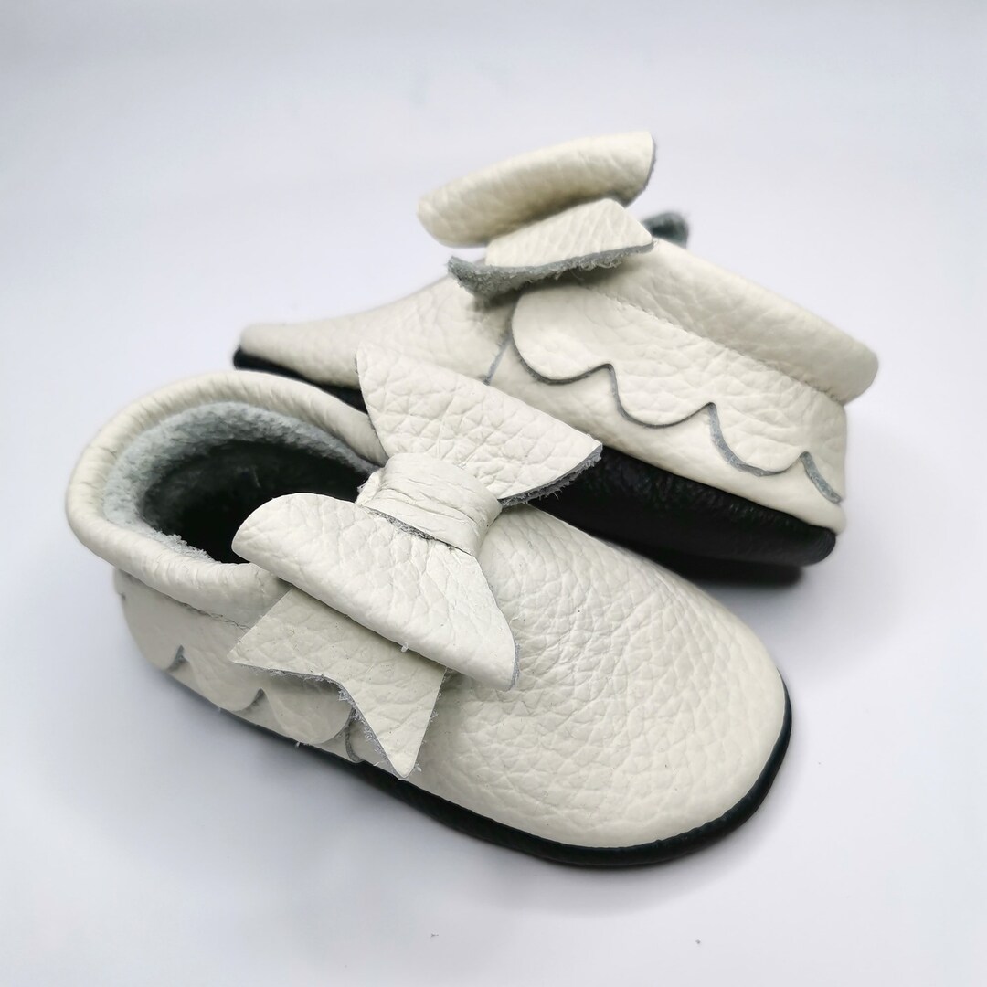 Baby schoenen lederen zachte zool witte babyschoenen 18-24 Nederland