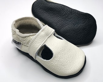 White Baby Sandals, Baby Shoes, Leather Baby Shoes, Ebooba, Soft Sole Sandals, Crib Shoes, Baby Boy Shoes, Baby Sandals Girl, Kids Sandals