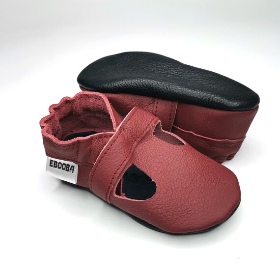 de bebé granate zapatos bebé Bordo zapatos de - Etsy México