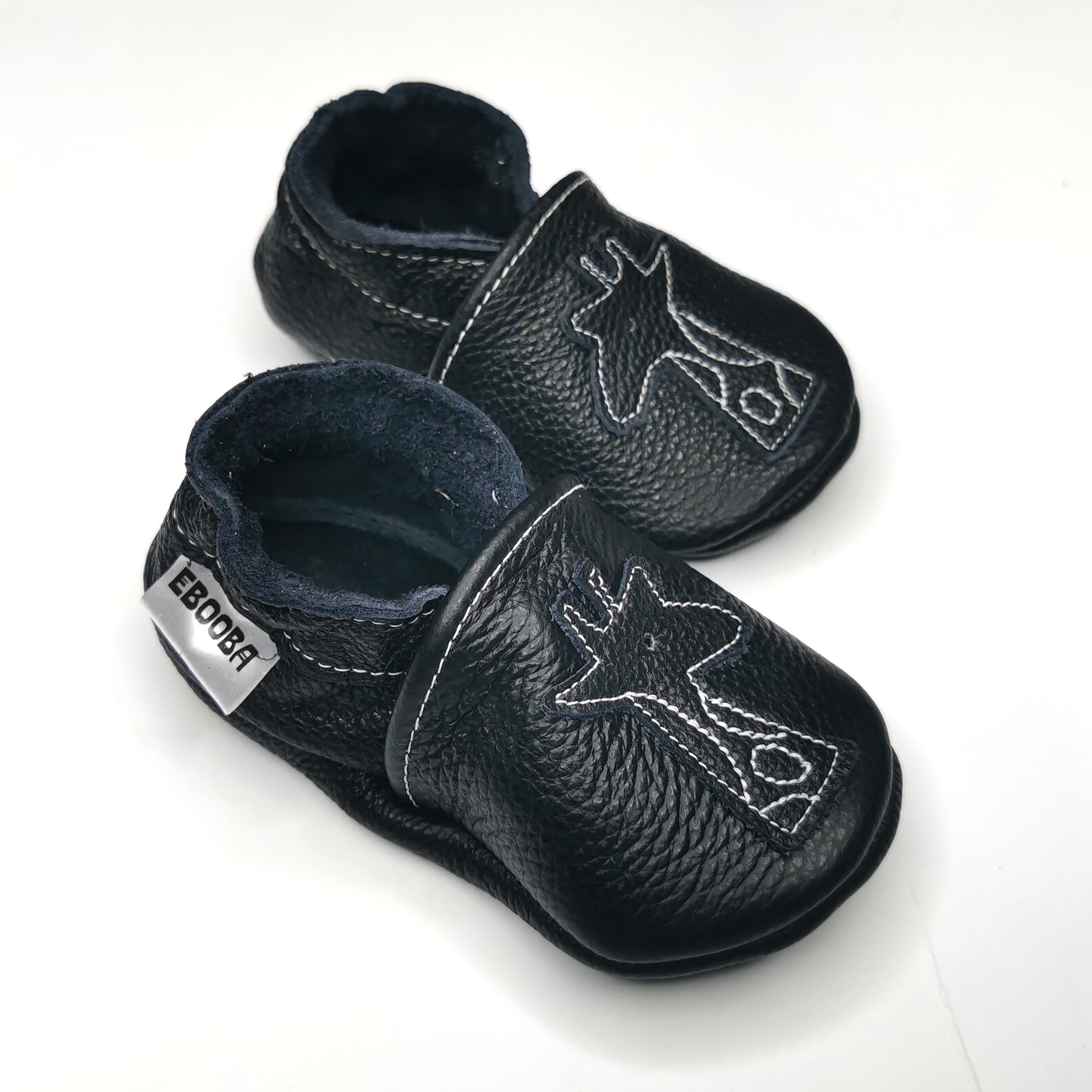 Baby Shoes Leather Baby Shoes Black Baby Shoes Baby | Etsy