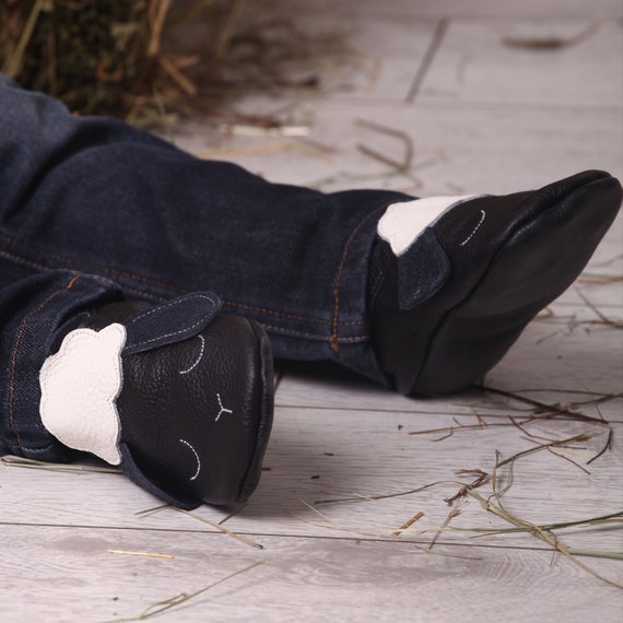 Zwarte baby mocassins leren Babyschoenen 12-18 maanden - Etsy Nederland
