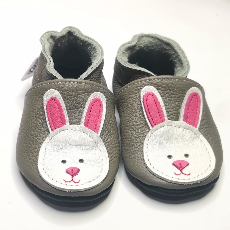 Teddy Bear Shoes, Leather Baby Shoes, Brown Baby Booties, Baby Leather Slippers, Toddler Shoe, Unisex Bootie, Kids' Slippers, Ebooba, 8 image 20