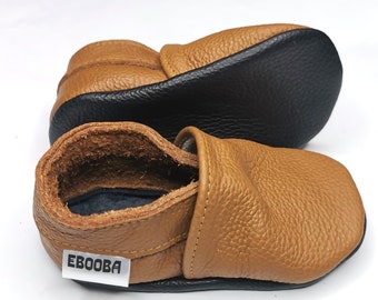 Baby Shoes, Baby Moccasins Leather Baby Shoes, Ebooba, Crib Shoes, Unisex Baby Shoes, Baby shoes girl, Boy baby shoes, Brown Baby Shoes, 5
