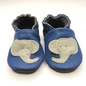 pattini di bambino 21/22, scarpe marroni suola morbida balena 12-18 mesi, ebooba Elephant