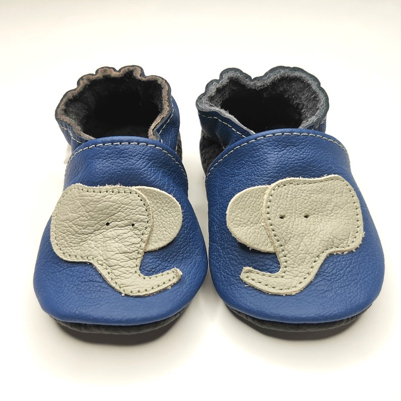 pattini di bambino 21/22, scarpe marroni suola morbida balena 12-18 mesi, ebooba Elephant