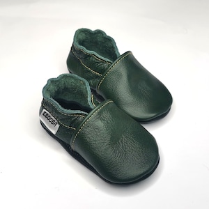 Green Baby Shoes, Leather Baby Shoes, Toddler Slippers, Ebooba, Baby Booties, Toddler Green Shoes, Kids&#39; Slippers, Soft Shoes, 5
