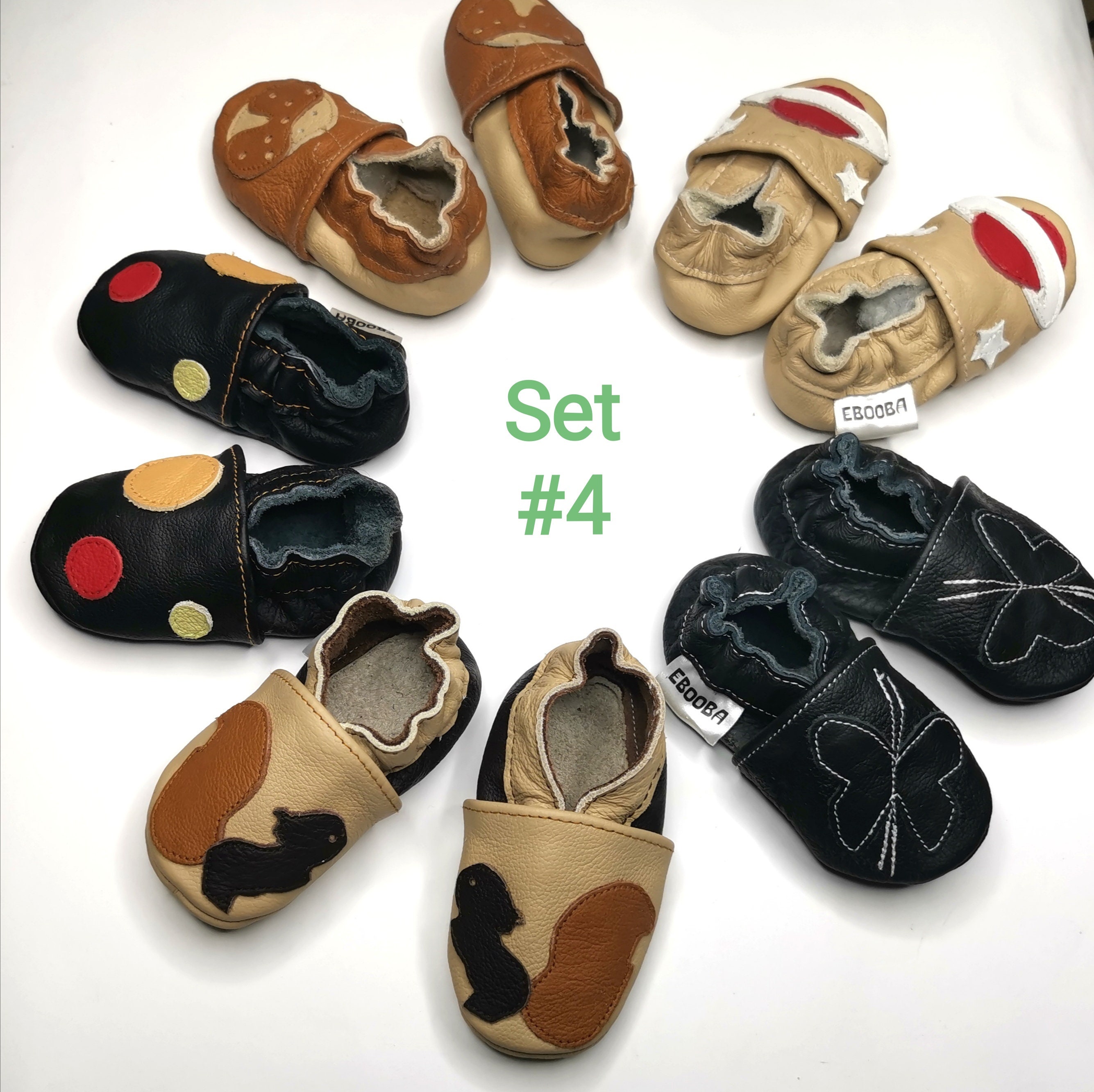 Set of 5 pairs of baby shoes 06 Months 70 OFF Leather Baby Etsy