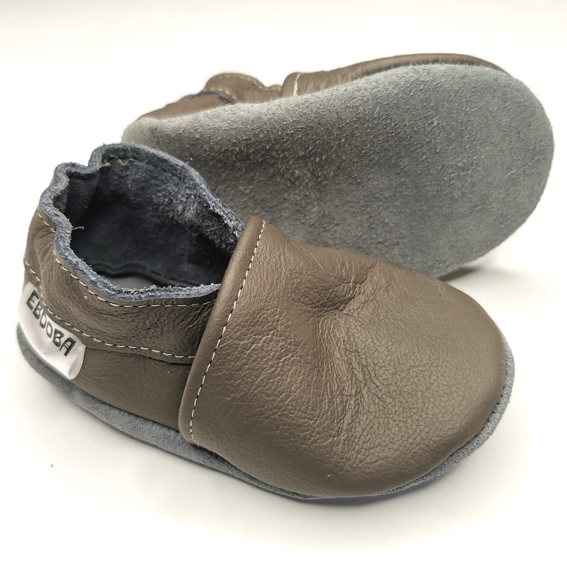 Grey Baby Shoes, Baby Boy Shoe, Baby Girls' Shoes, Grey Baby Slippers ...