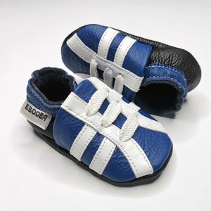 ソフト唯一の赤ちゃんの靴 ブルースペース 4-5 ebooba SC-12-BL Sneakers