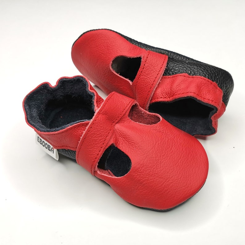 Black Baby Sandals, Ebooba, Walkers Shoes, Baby Booties, Soft Sole Shoes, Crib Shoes, Baby Slippers, Girls' Shoes, Boys' Shoes, Chaussons, 3 Red