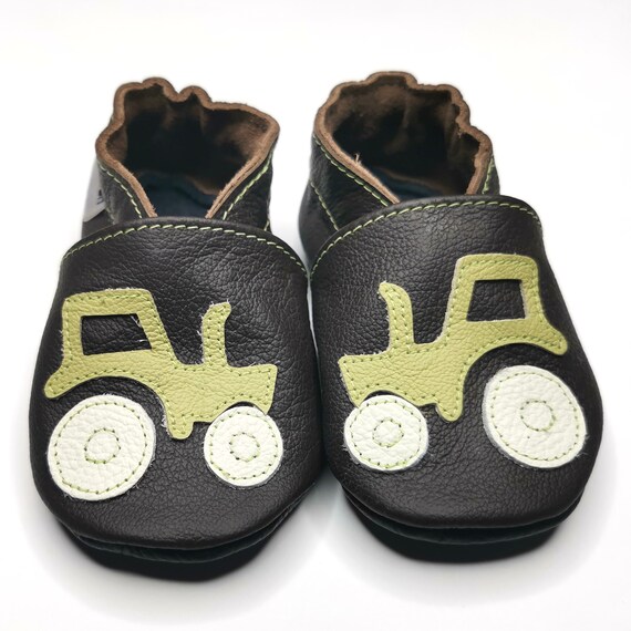 Soft Sole Leather - Grey Tractor