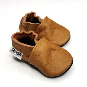 Baby Shoes Brown Leather Baby Soft Sole, Baby boy shoes Baby Moccasins, Baby Shoes Brown Unisex, Newborn Booties Gift, Toddler Shoes image 17