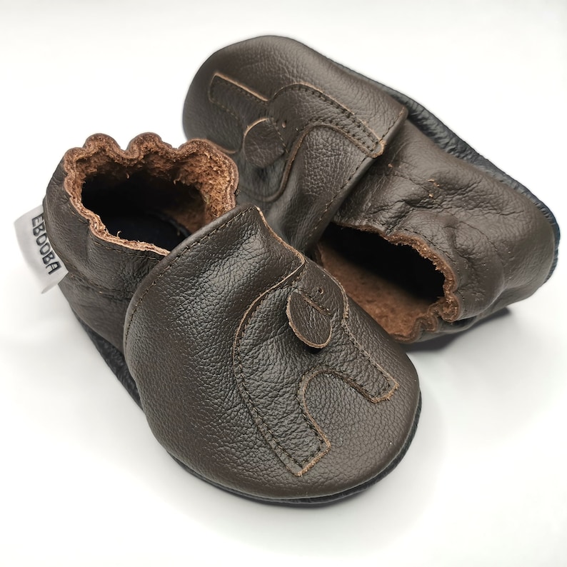 Krabbelschuhe Große 16/17/18 Elephant dunkelbraun ebooba EL-37-DB-T Bild 10