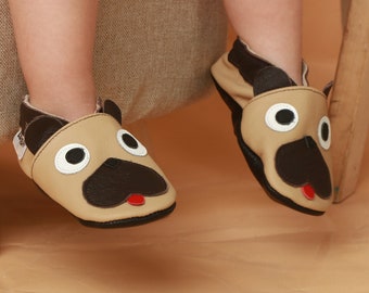 Welpen baby schuhe, Hunde hausschuhe schawarz, Lauflernschuhe 6-12 monate, Ebooba