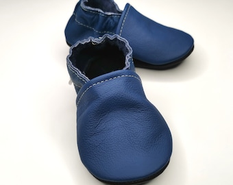 Navy Blue Baby Shoes Leather baby shoes, Baby Moccasins, Baby Soft Booties, Soft Sole, Crib Shoes, Boys' Shoes, Prewalkers Shoes, Ebooba, 1