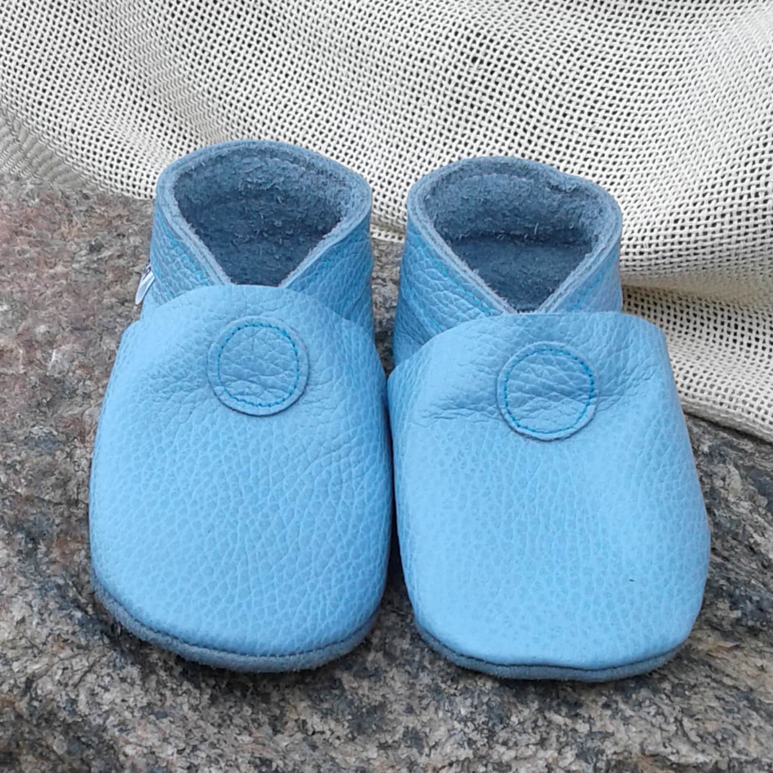 Light Blue Leather Baby Shoes, Baby Shoes, Child Soft Sole, Baby ...