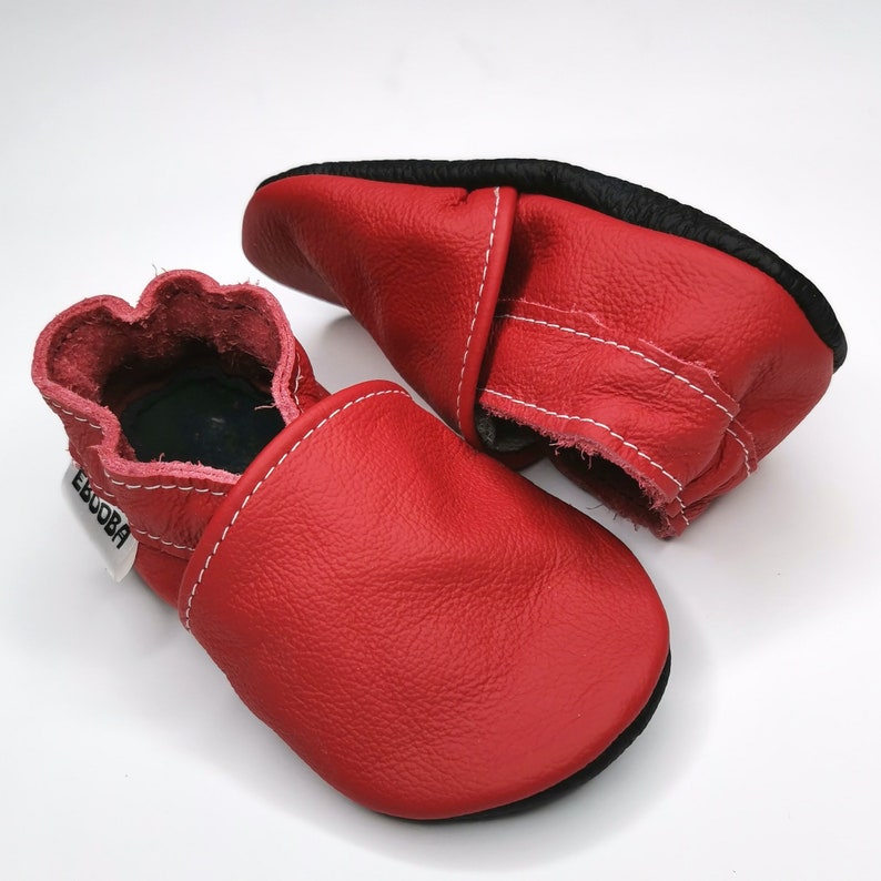 Chaussons bebe chaussures vineux 3 4 ebooba OT-11-M-M-6 Red