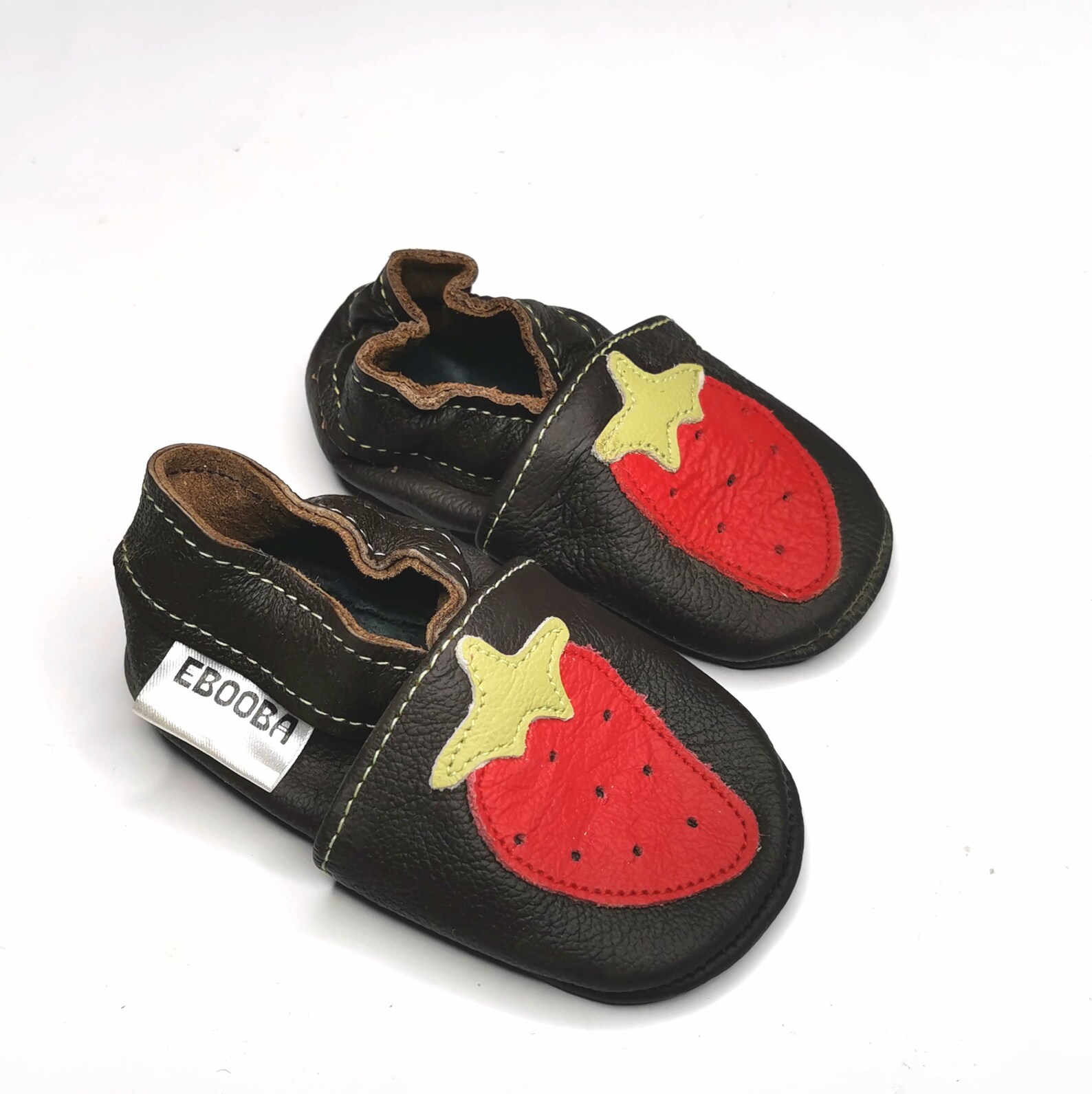 New Baby Winter Socks Shoes In Crochet Character Shoes (0-6 Months) In Red & Skin Color On Sale main image 0