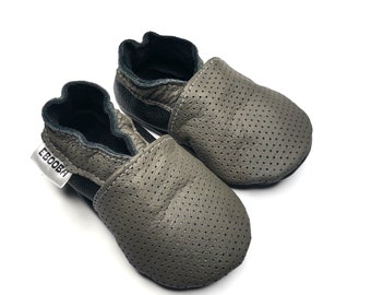 los zapatos de bebe 25/26 unicos zapatos de bebé gris oscuro 2-3 anos, ebooba