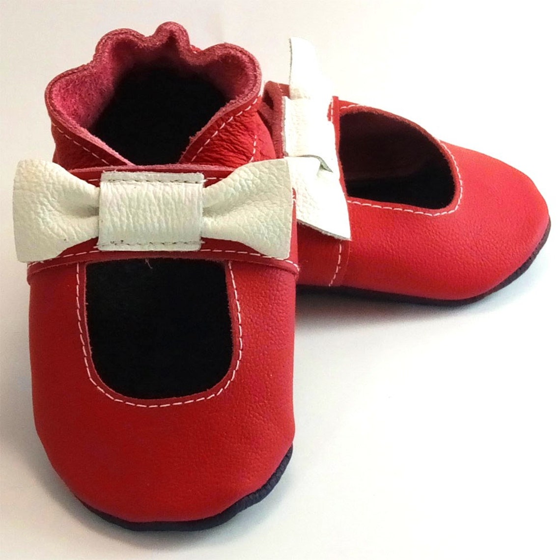 Baby Shoes Red Toddler Sandals Ebooba Leather Baby Shoes Etsy