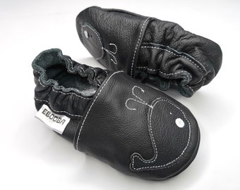 los zapatos de bebe unicos negro ballena 2 3 ebooba WH-18-B-M-5
