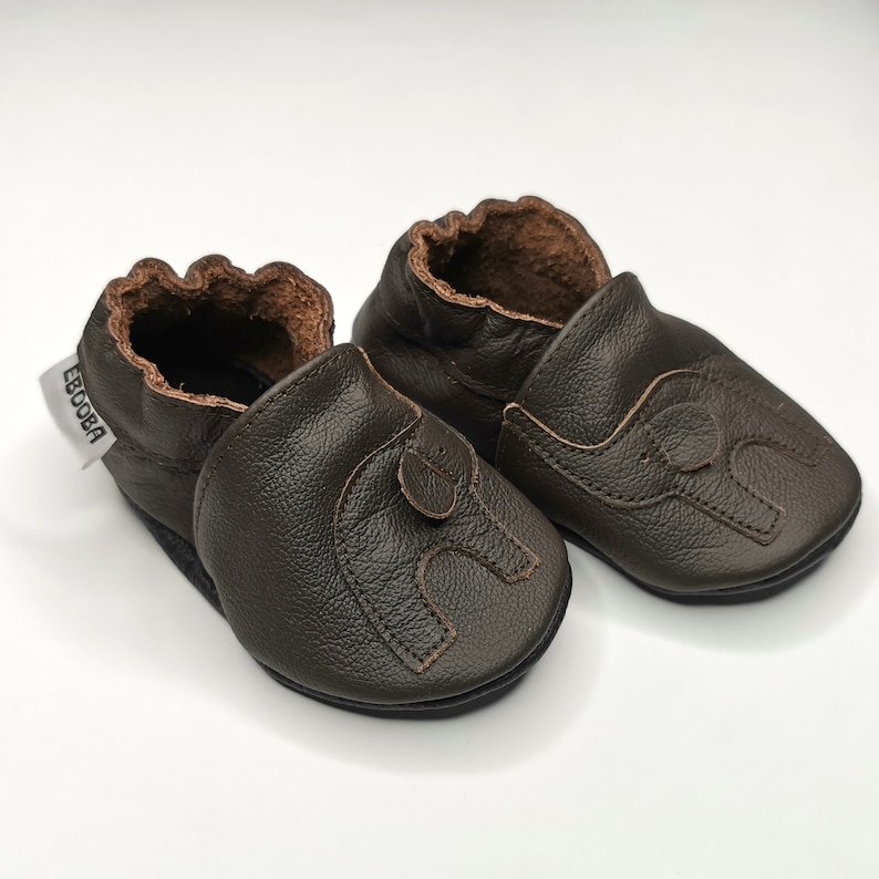 Krabbelschuhe Große 16/17/18 Elephant dunkelbraun ebooba EL-37-DB-T Bild 8