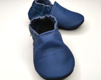 Chaussons bebe chaussures bleu 6 12  ebooba OT-23-BL