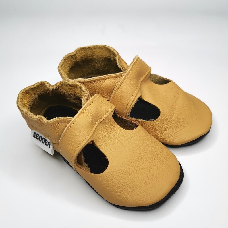 Baby Shoes,Baby Leather Shoes,Ebooba,Baby Moccasins,Soft Sole Baby Shoes,Walking Shoes,Leather Baby Sandals,Girl Sandals,Brown Baby Shoes,2 image 4