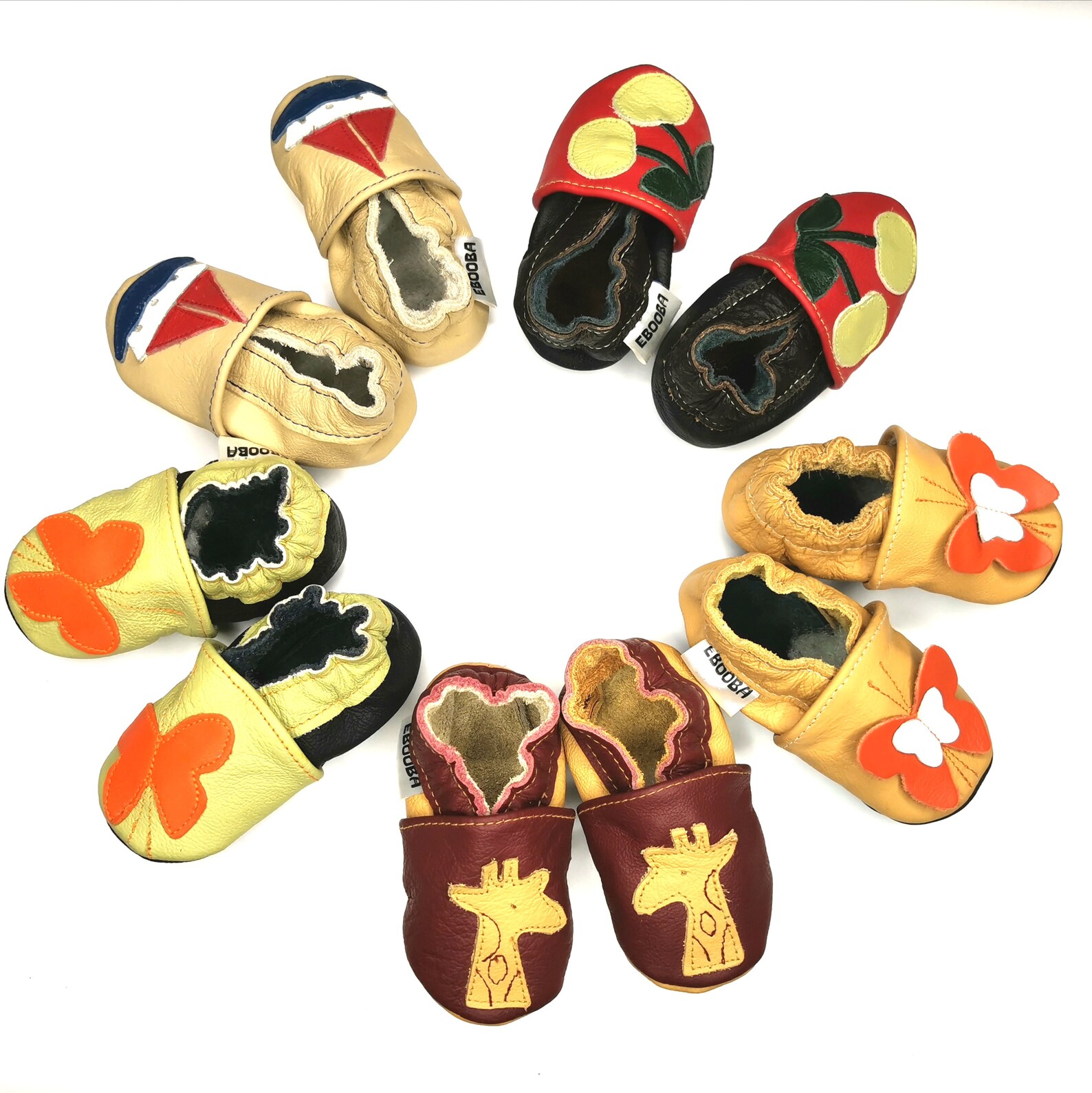 Set of 5 pairs of baby shoes 06 Months 60 OFF Leather Baby Etsy