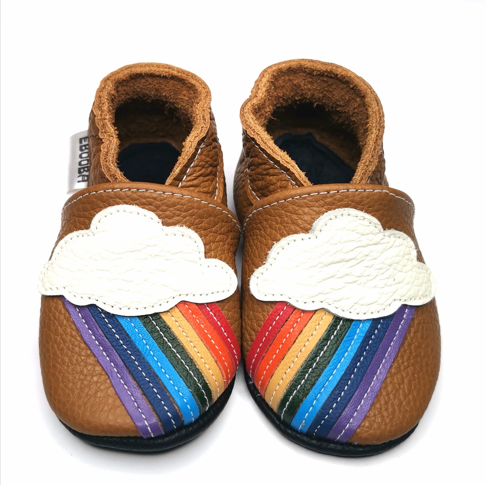 Blue&gold Baby Shoes Leather Baby Shoes Sun Baby Moccasins | Etsy