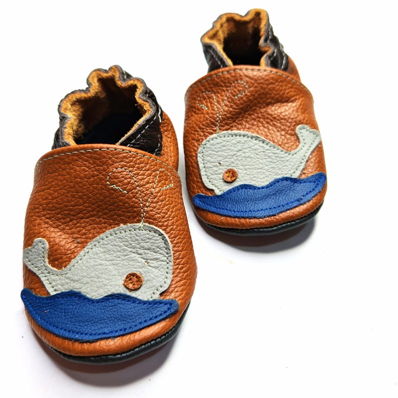 Teddy Bear Shoes, Leather Baby Shoes, Brown Baby Booties, Baby Leather Slippers, Toddler Shoe, Unisex Bootie, Kids' Slippers, Ebooba, 8 Gray Whale