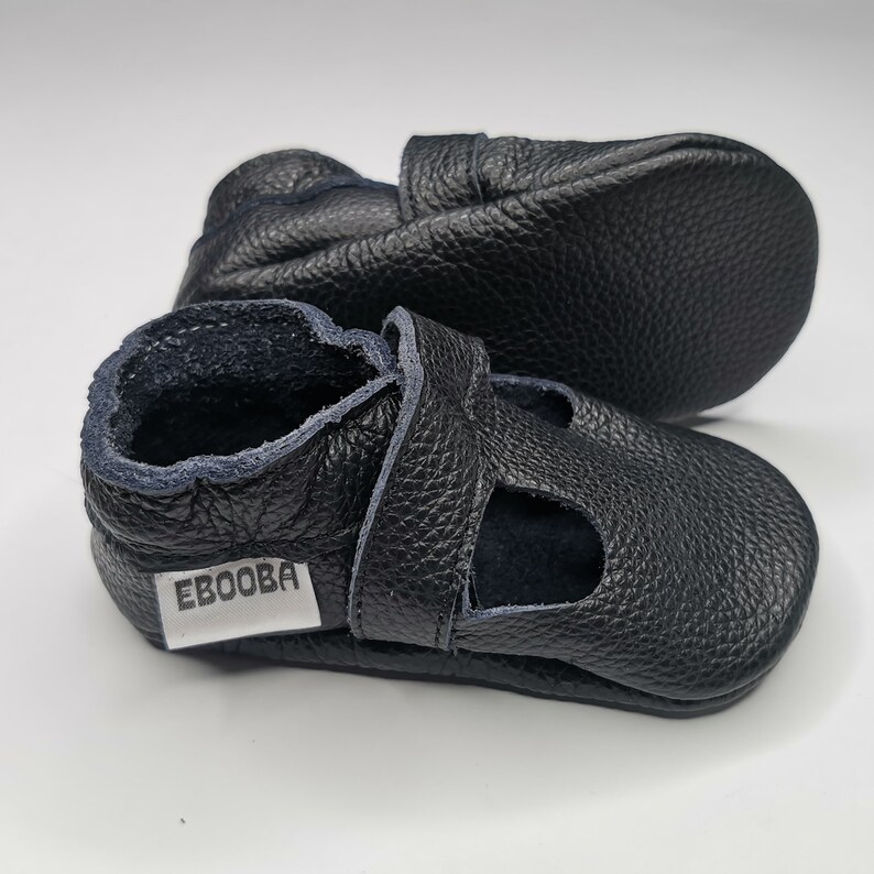 Black Baby Sandals, Ebooba, Walkers Shoes, Baby Booties, Soft Sole Shoes, Crib Shoes, Baby Slippers, Girls' Shoes, Boys' Shoes, Chaussons, 3 image 7