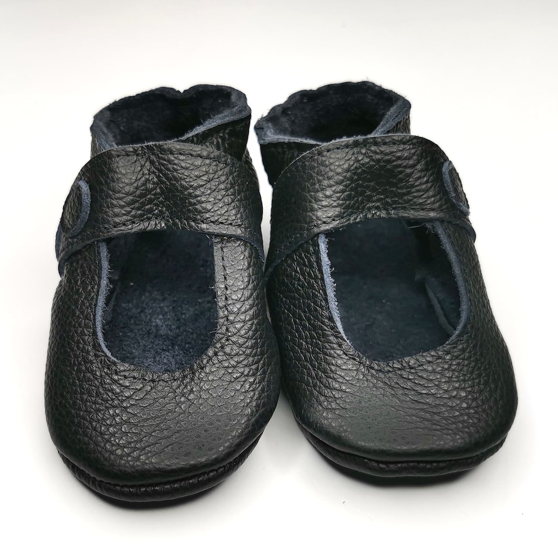 Black Baby Mary Jane Shoes Baby Moccasins Leather Baby Etsy