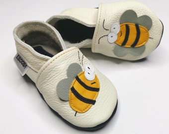 Chaussons bebe 21/22 chaussures abeille sur blanc 12-18 mois ebooba