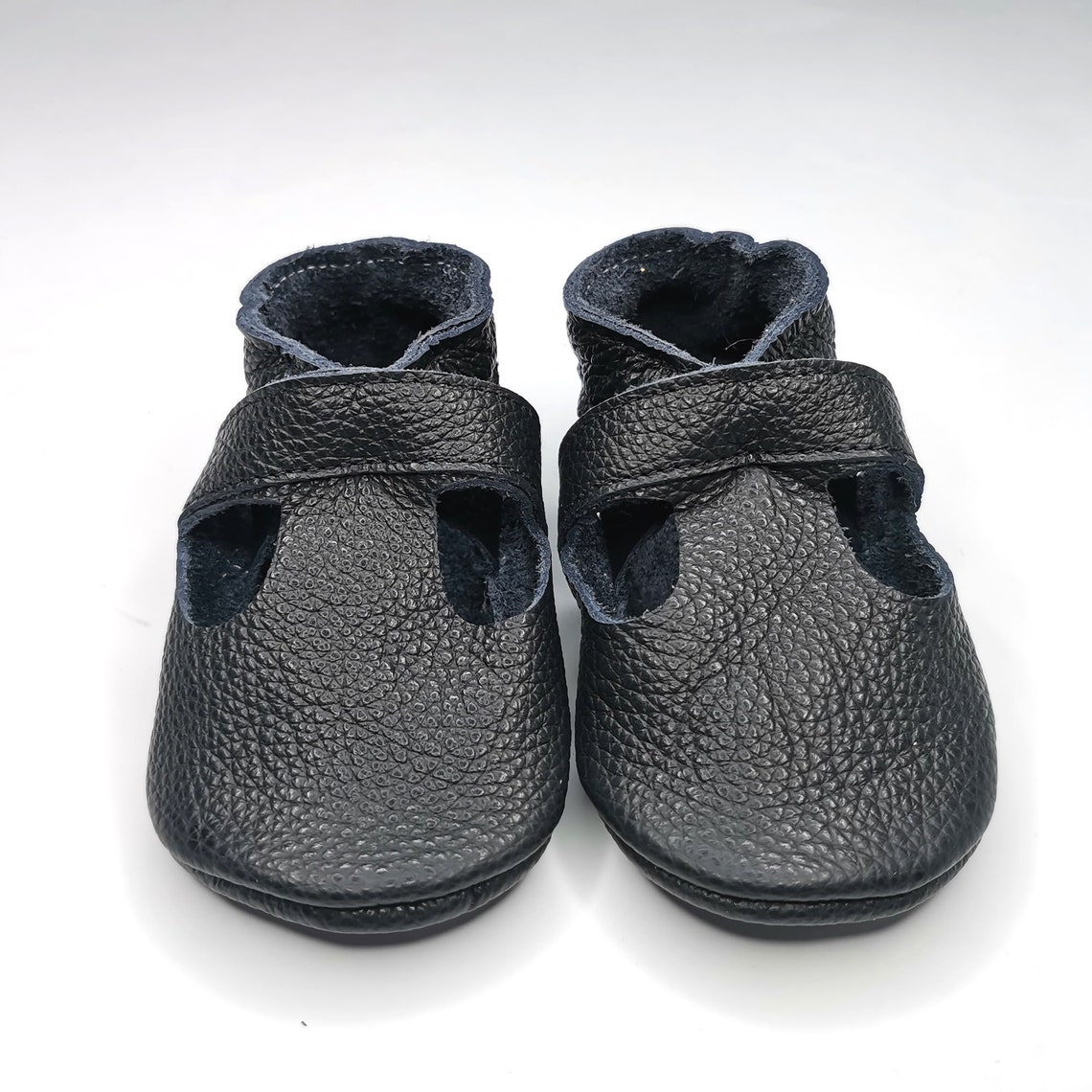Black Baby Shoes Toddler Shoes Black Baby Sandals Leather Etsy