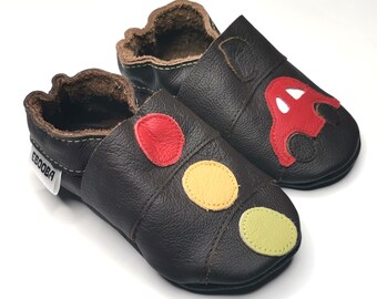 Chaussures Cuir Ebooba Chaussons Bebe Souple Pour Semelle Etsy France