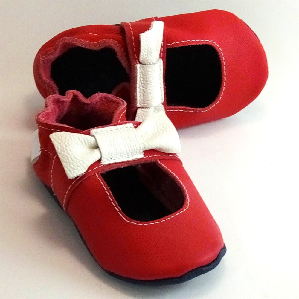 Baby Shoes Red Toddler Sandals Ebooba Leather Baby Shoes Etsy