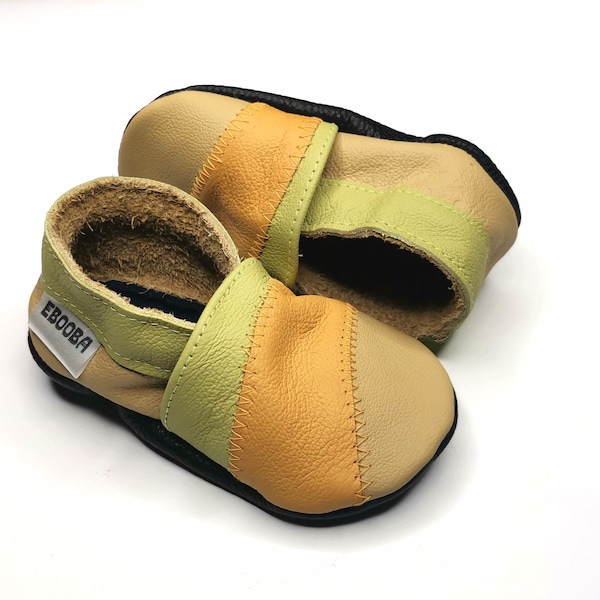 Infant Girl Shoes, Toddler Shoes, Kids Shoes, Girls' leather slippers, Baby girl shoes, Lederpuschen, Chaussons bébé, Krabbelschuhe, Ebooba