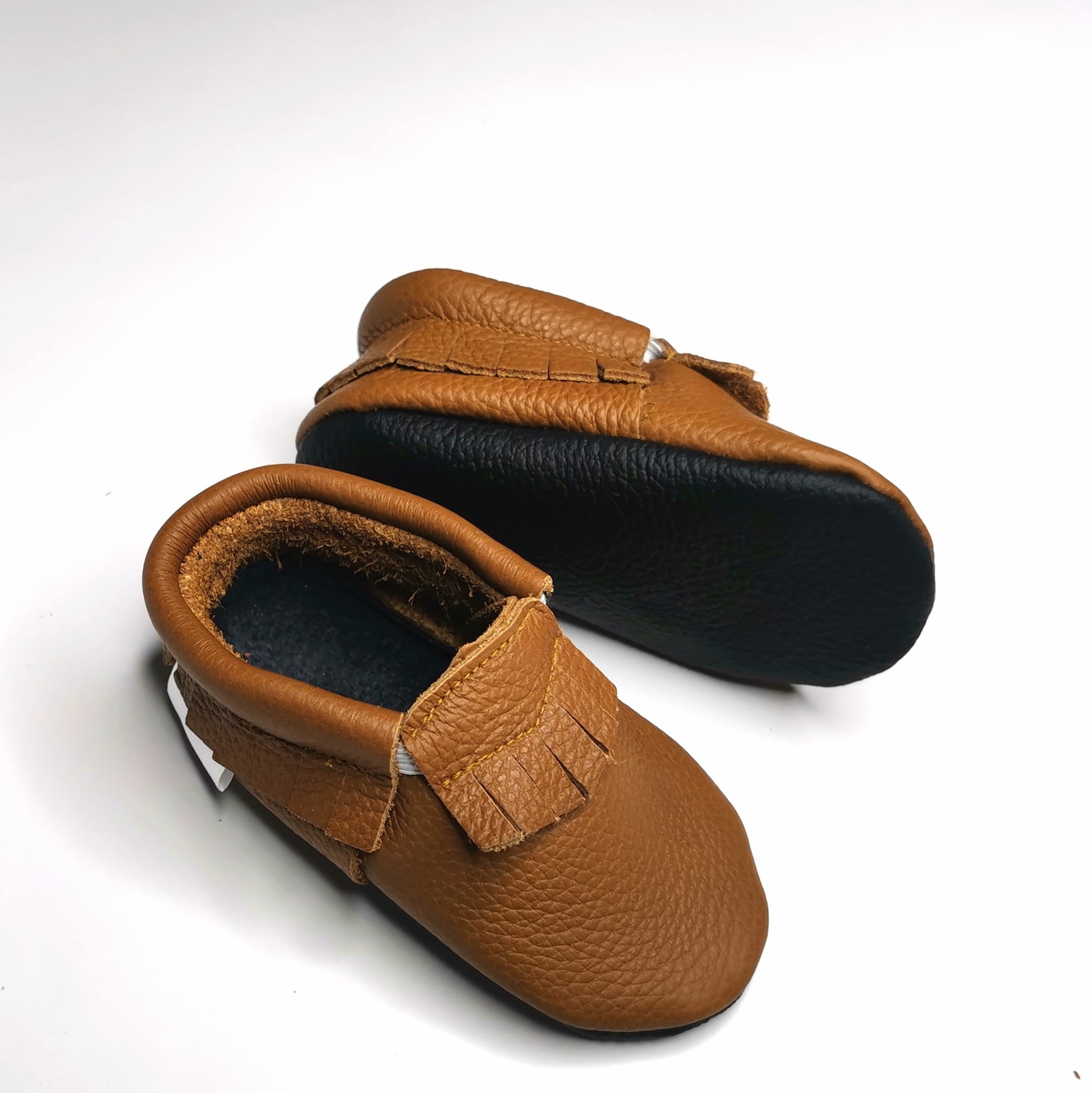 Kiddie Couture Baby Boys Bowie Moccasins - White main image 0