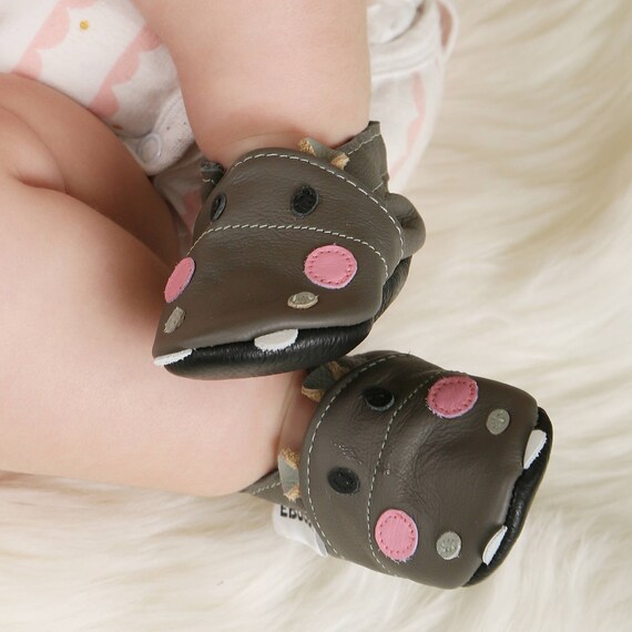 komfortabel Ældre borgere bevægelse Animals Shoes Hippo Baby Shoes Soft Sole Booties Kids' - Etsy