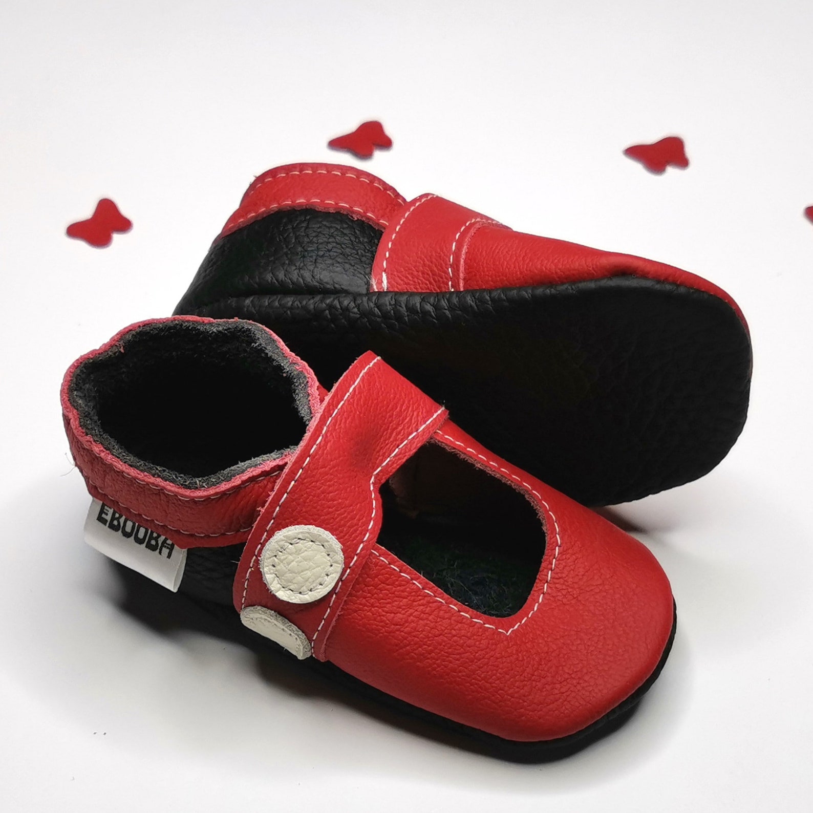 Black Baby Mary Jane Shoes Baby Moccasins Leather Baby Etsy