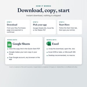 How to download the Powerlifting Log: copy the Google Sheets version or open the file in Excel