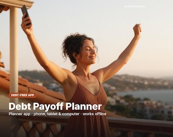 Debt Payoff Planner App, Debt Free Date Calculator, Avalanche vs Snowball, Credit Card Afterpay Loan Tracker, Payment Log